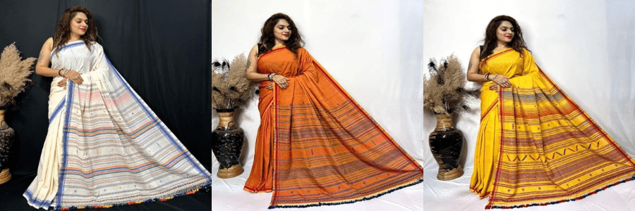 Buy Cotton Kutchi Handwoven Saree Online