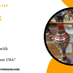Handicraft Brass Vase USA